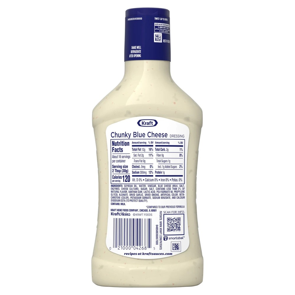 Kraft Chunky Blue Cheese Dressing 16 FL Oz