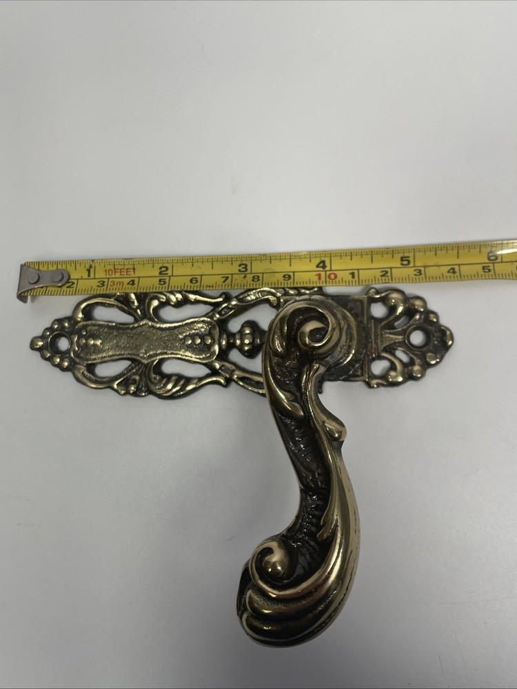 Vintage Brass Door Handle Pull 6 “ Pre Owned