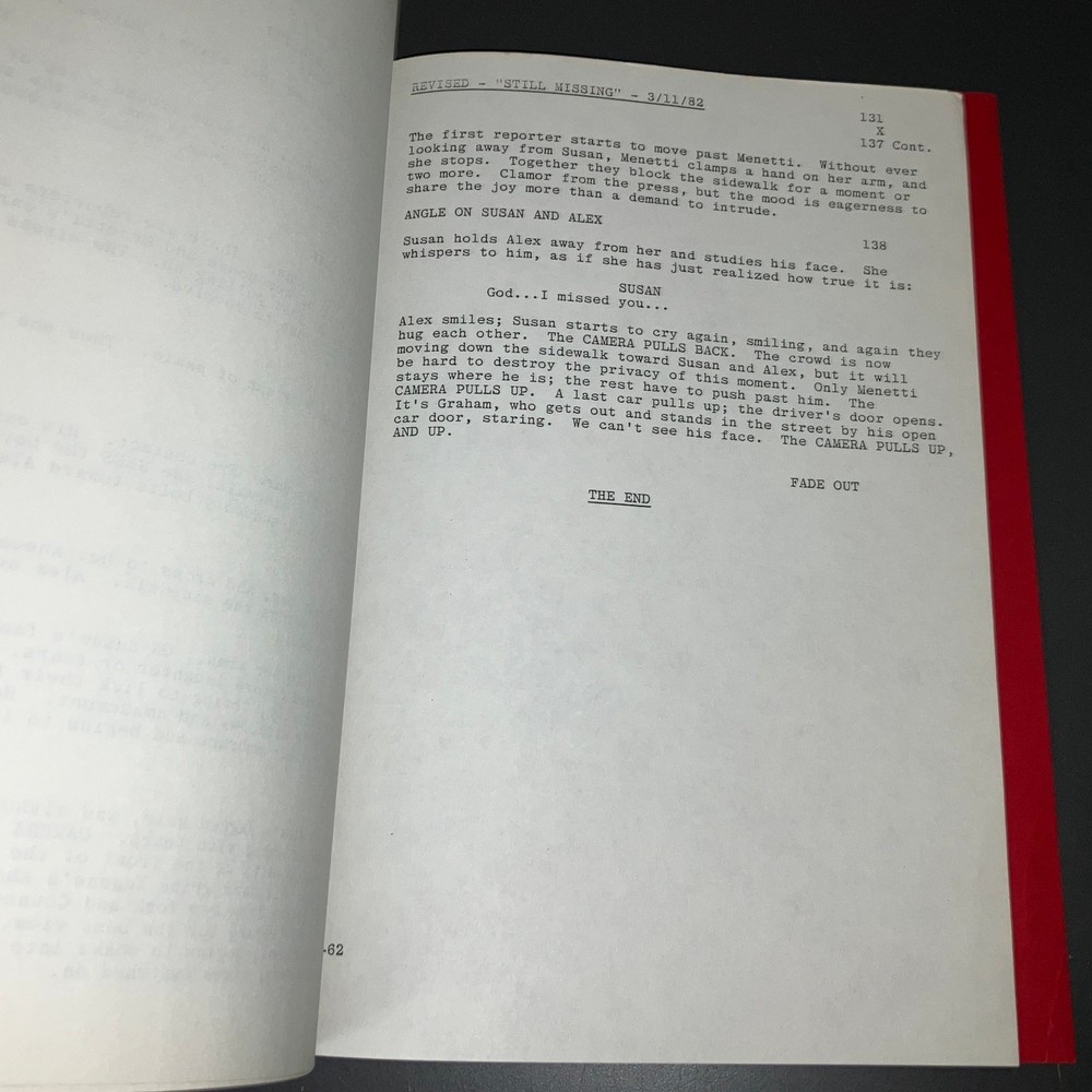 WITHOUT A TRACE (2/23/82) Early Title STILL MISSING / Fox Prod Covers + COA!