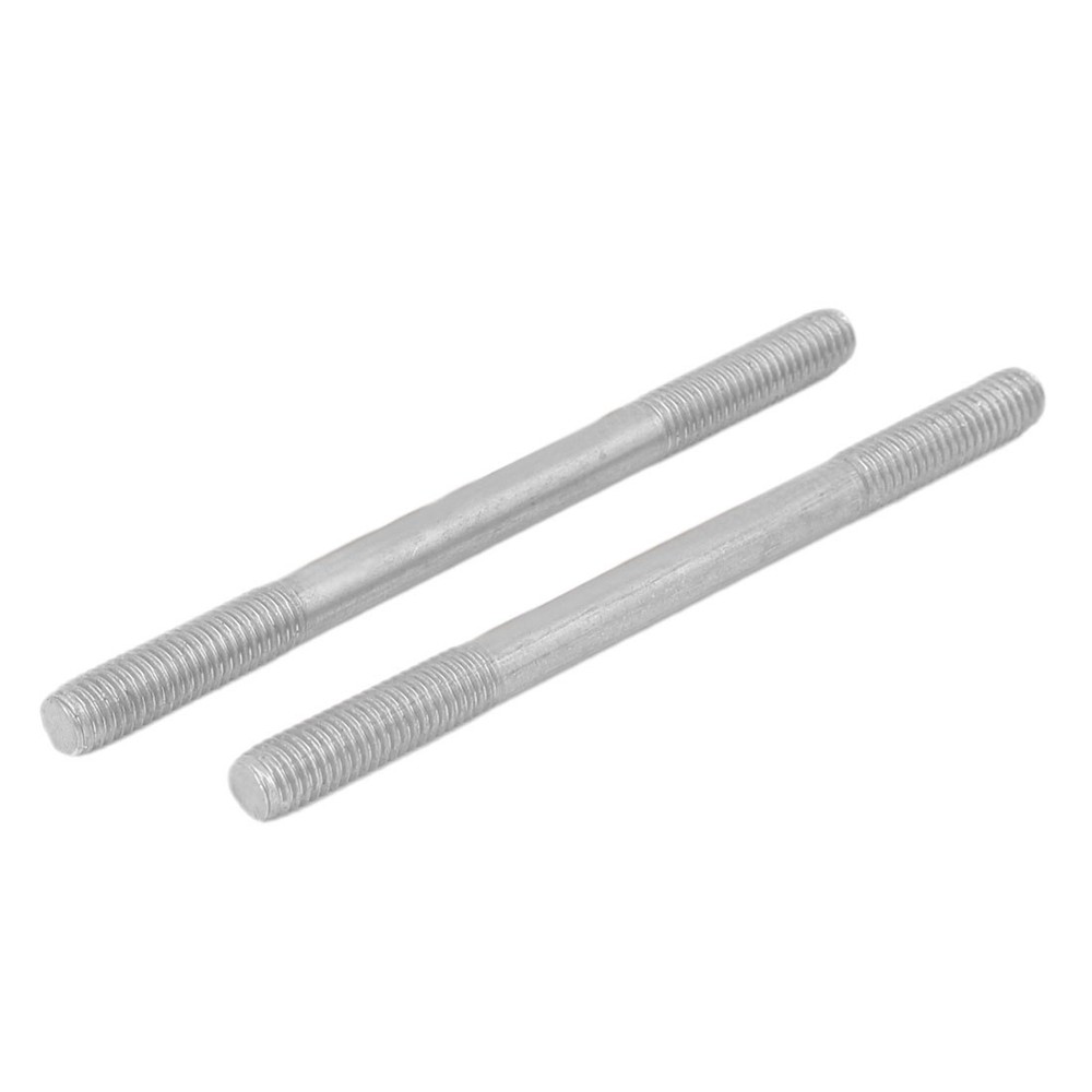 M8 x 110mm Tight Adjustable Push Double End Thread Stud Teeth Rod 5pcs