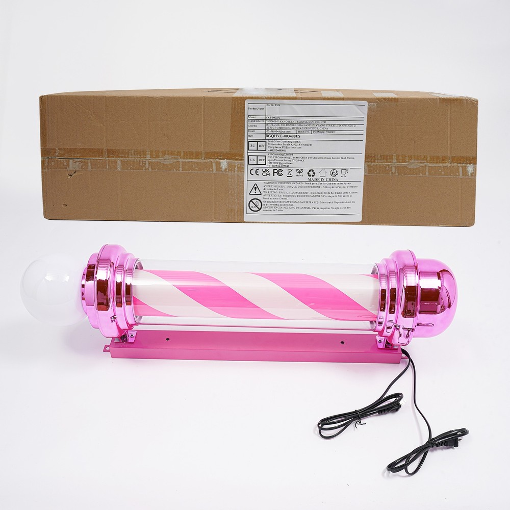 Barber Pole Light, Barber Pole with LED Light, Barber Shop Rotating Light