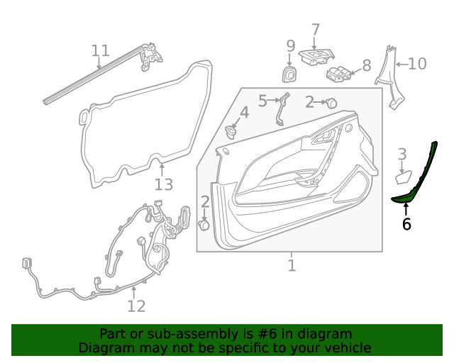 Genuine GM Handle Cover 13405346