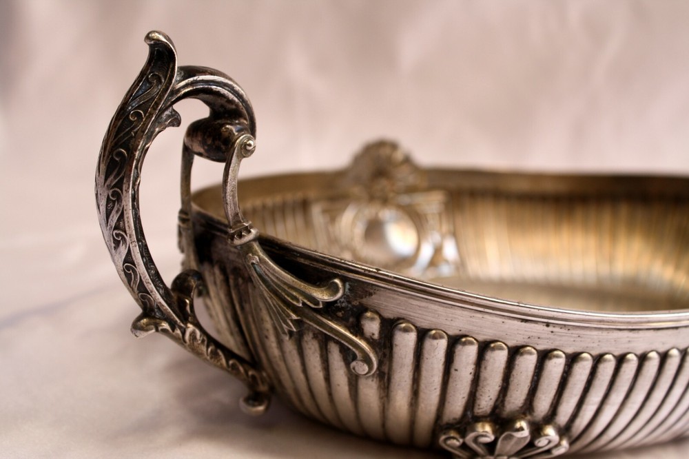Magnificent 1900 German 800 Continental Silver Dish