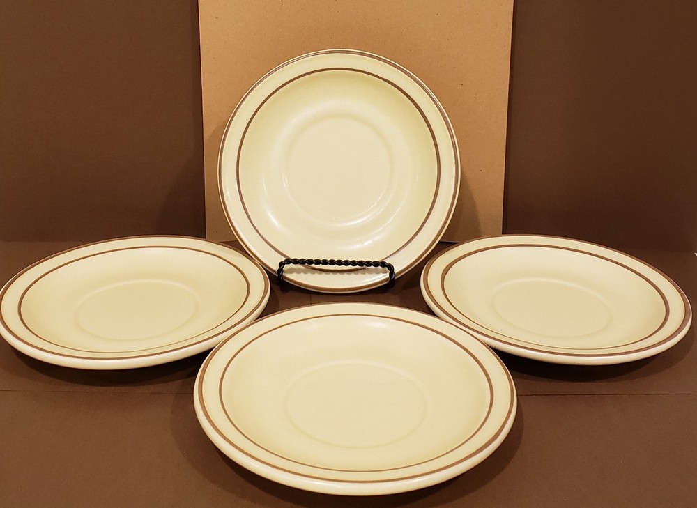 VINTAGE - PFALTZGRAFF - VILLAGE PATTERN - 4  SAUCERS -