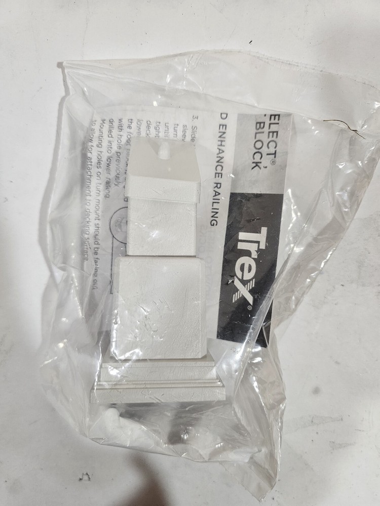 Trex Transcend Adjustable Footblock PC Color White # WTFTBLKPC