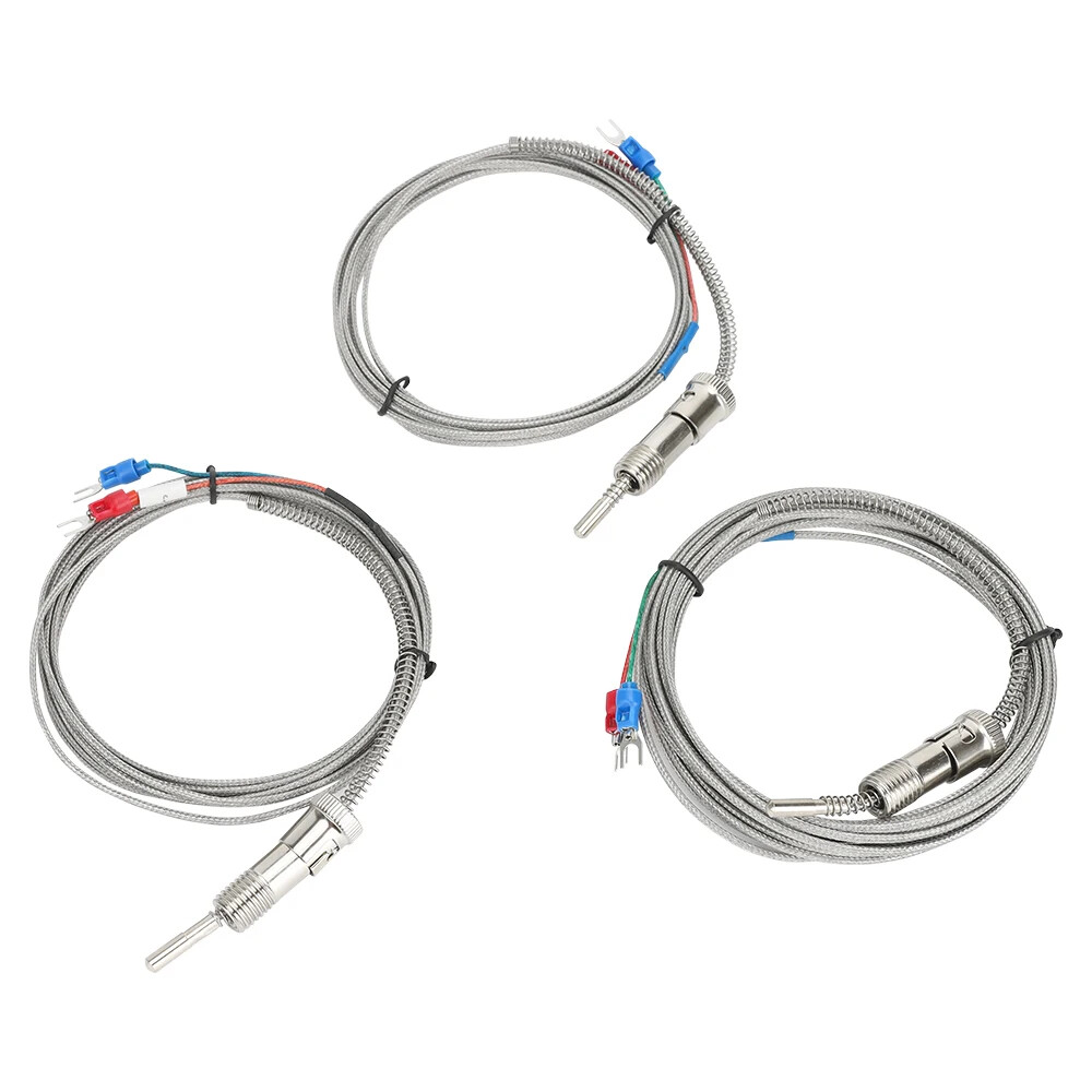 M12 *1.5 thread spring 0-600℃ K J type thermocouple industry temperature sensor