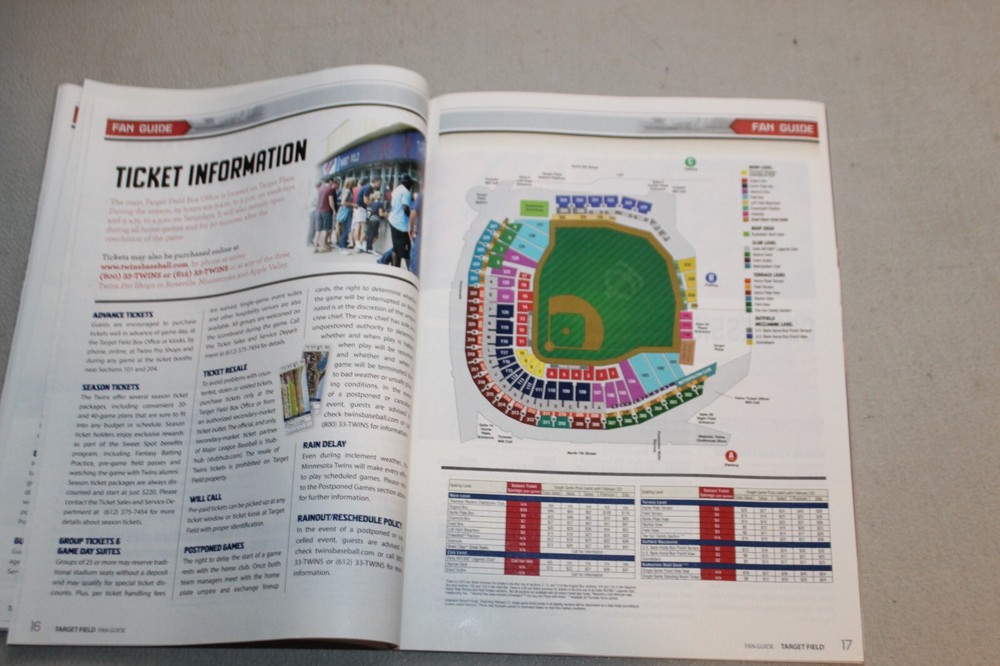 2013 Minnesota Twins Program (JUNE/JULY): BROADCAST BONDS GLADDEN PROVUS