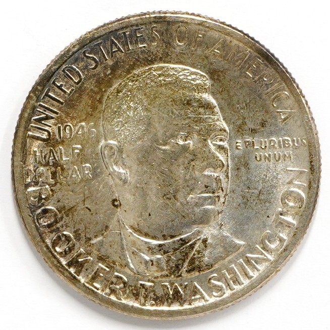1946 (P) Booker T. Washington Commemorative Half Dollar