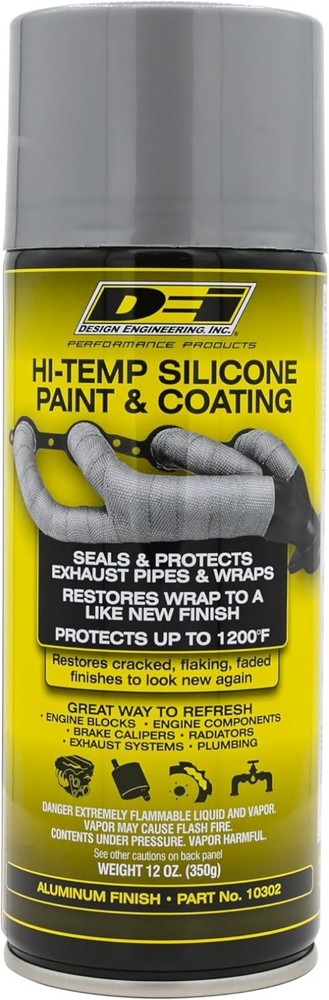 High-Temperature Aluminum Silicone Coating Spray – Heat-Resistant Protective ...