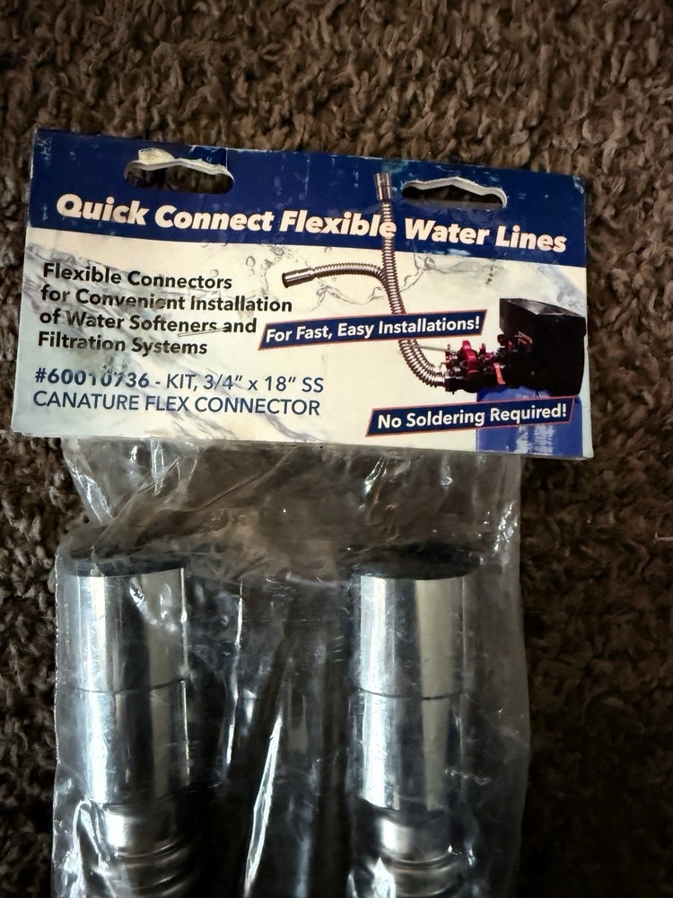 Canature Quick Connect Flexible Water Lines Kit 3/4" X 18" Stainless Steel
