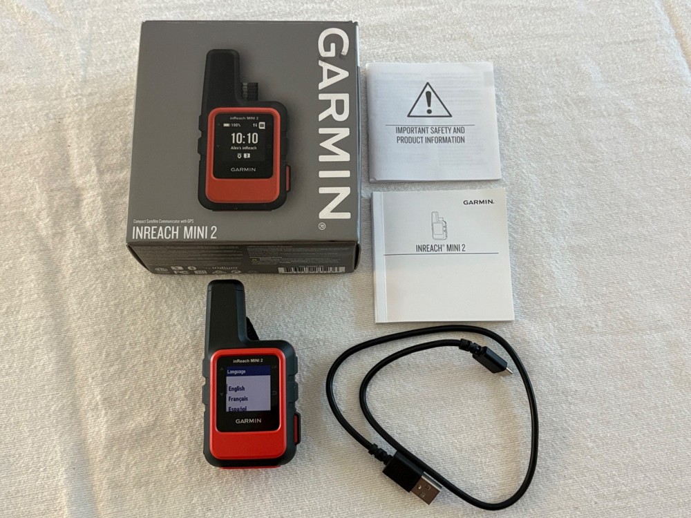 Garmin inReach Mini 2 Satellite Communicator - Flame Red VG Condition
