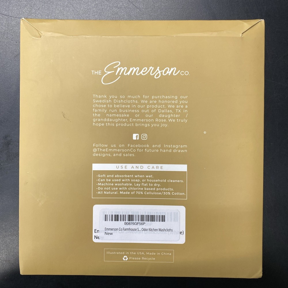 3 Pack - Emerson Swedish Dishcloths