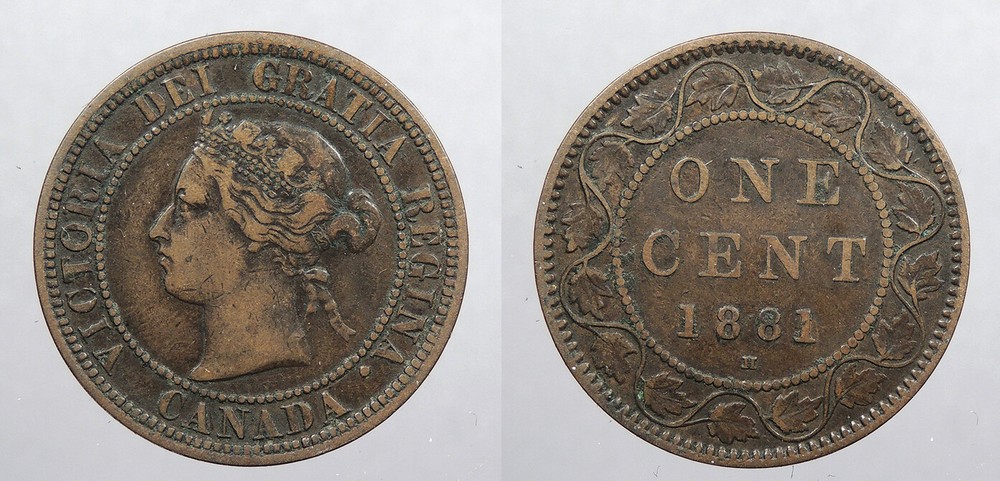 CANADA 1881-H Cent Victoria #WC102661