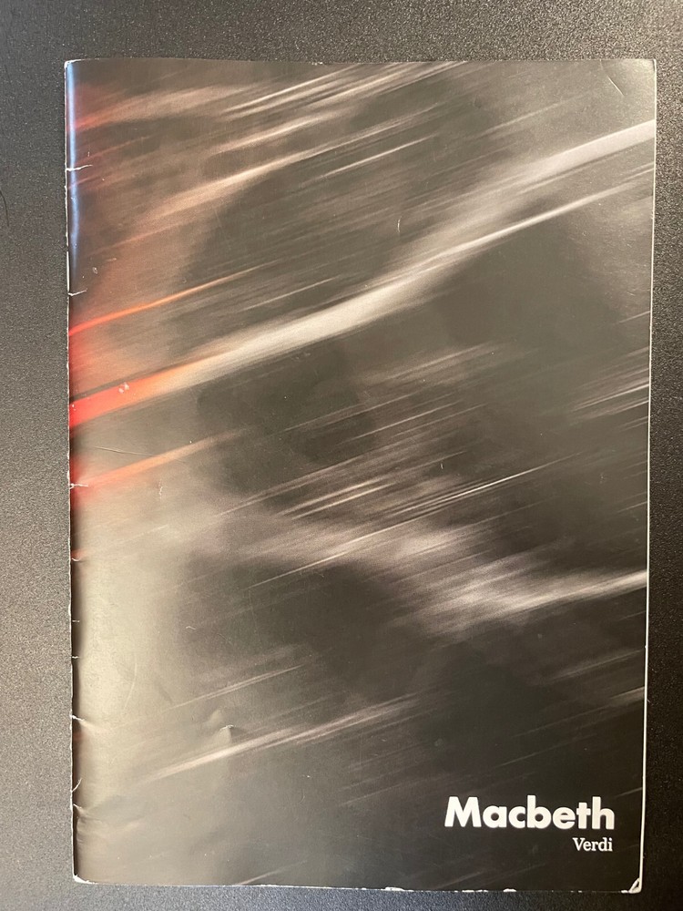 Macbeth Opera Program Signed by 3, 2004 / Autographed Opera Bela Perencz, Whelan