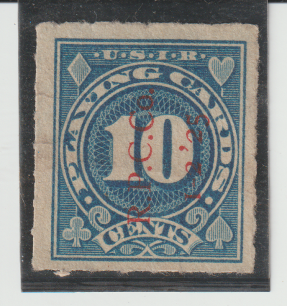 US Scott #RF19 R.P. CO. Playing Card Stamp Type Dated 1-2-25