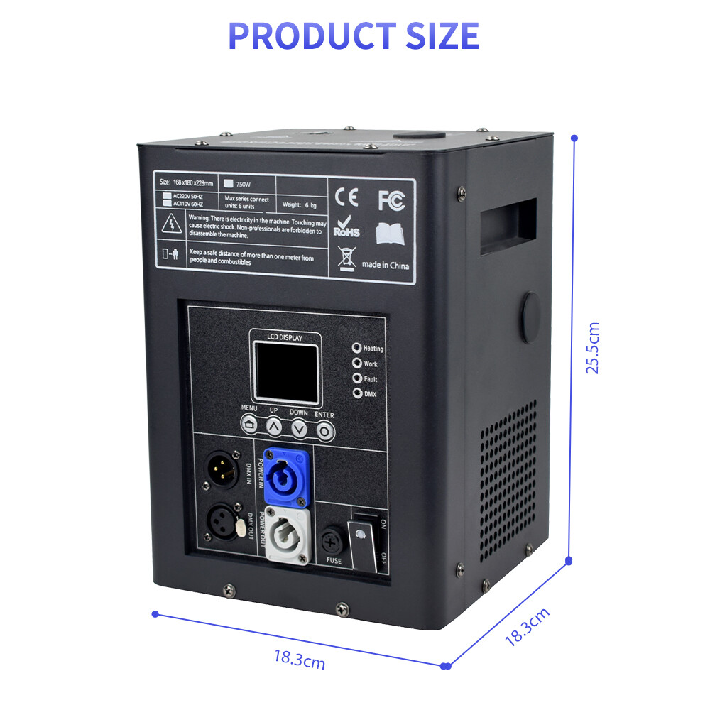 2Pcs 750W Cold Spark Machine Stage Effect DMX Firework Machine DJ Party Wedding