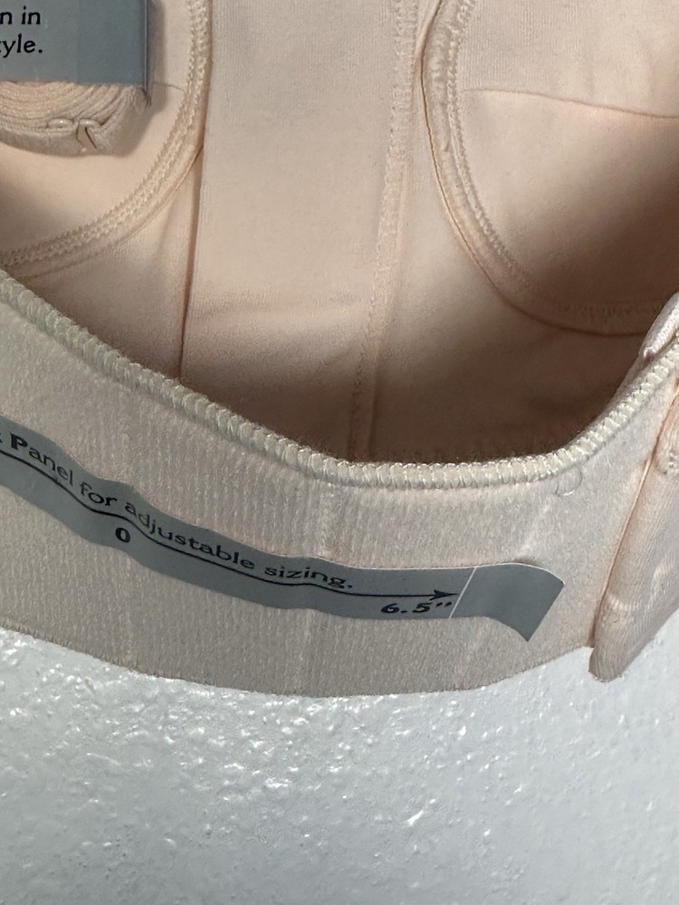Beige Hands-Free Breast Pump Bra with Adjustable Back Panel