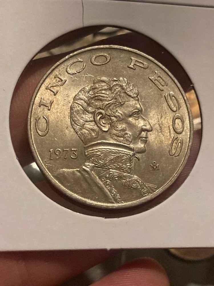 MÉXICO 🇲🇽 FIVE (5) PESOS COIN 1973