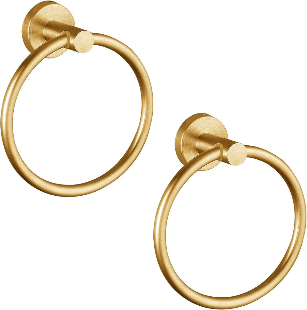 Towel Ring, Bathroom Hardware Accessories, Wall-Mounted Towel Ring, Simple round