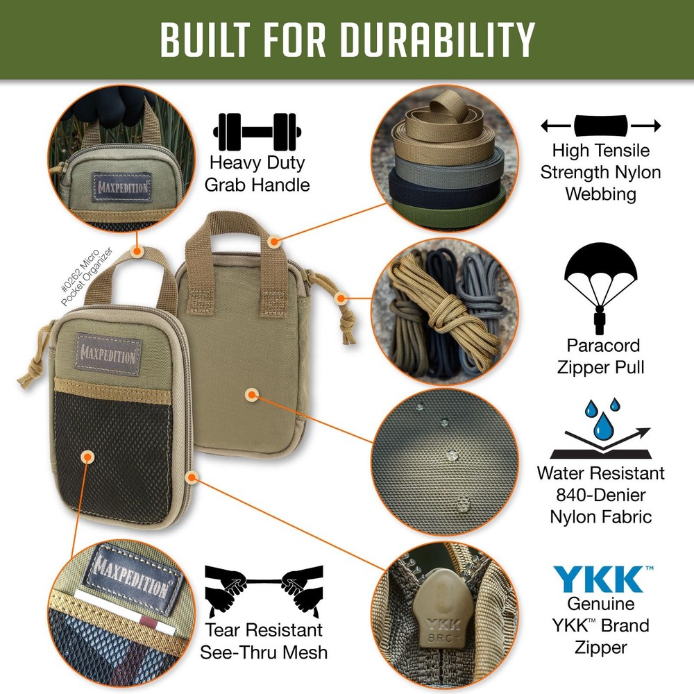 Maxpedition Micro Pocket Organizer Khaki