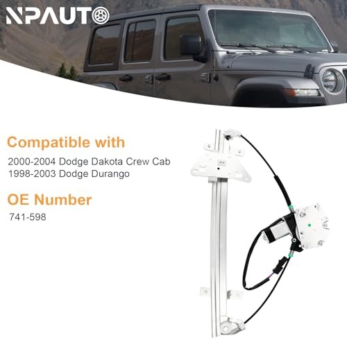 Power Window Regulator with Motor Assembly Replacement for Rear Driver Side