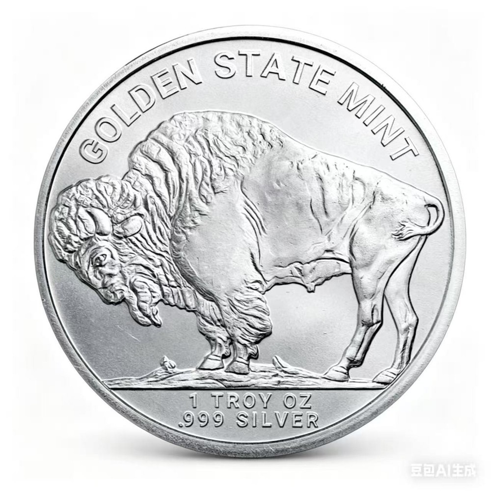 1 oz Casting Silver Round - Buffalo