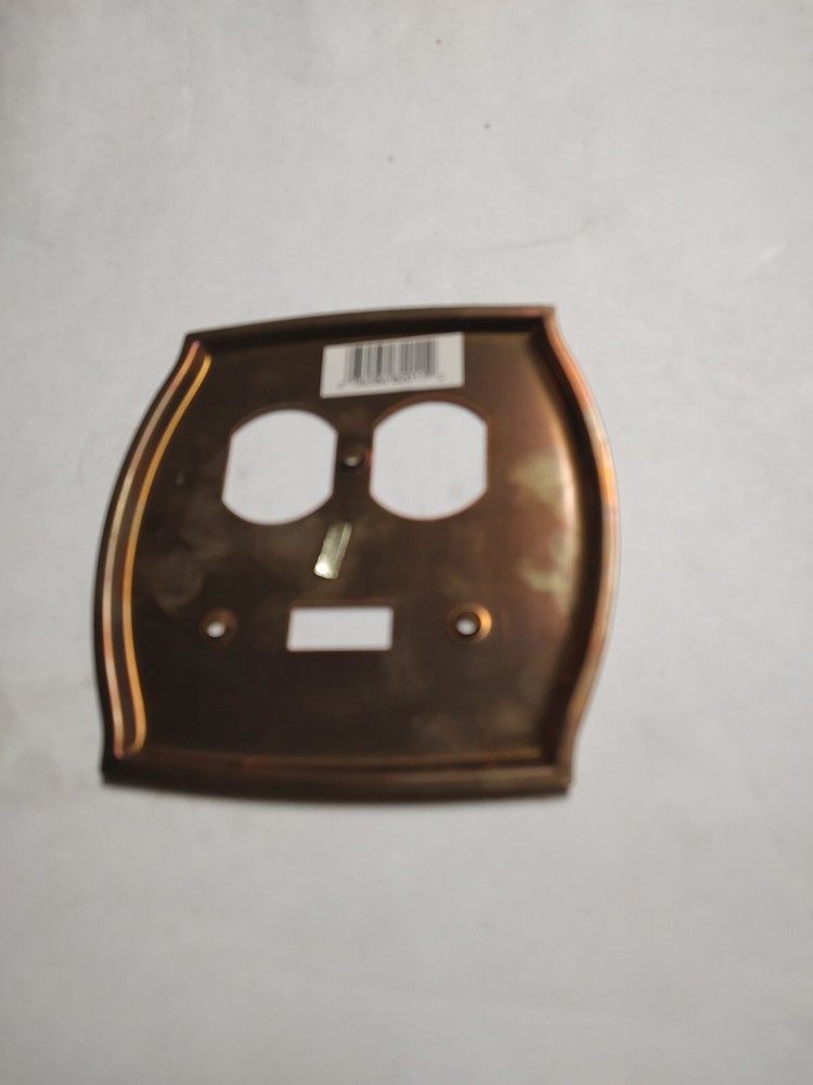 Brass Switch Outlet Combination Wall Box Plate Cover