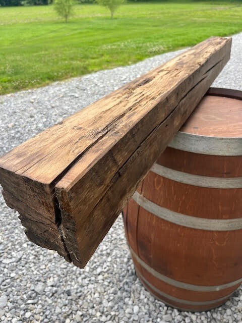 134 Fireplace Mantle Beam 72"x6"x6" Solid, Rustic, Salvage
