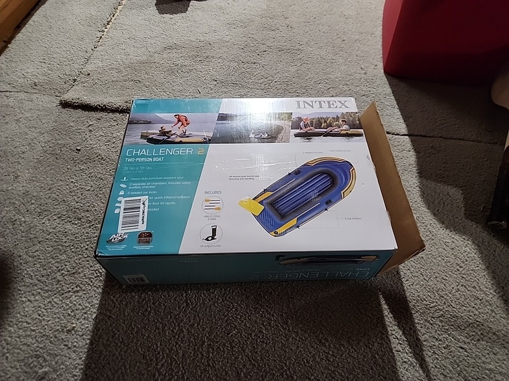 Intex Chalger 2 Boat Set Unopened