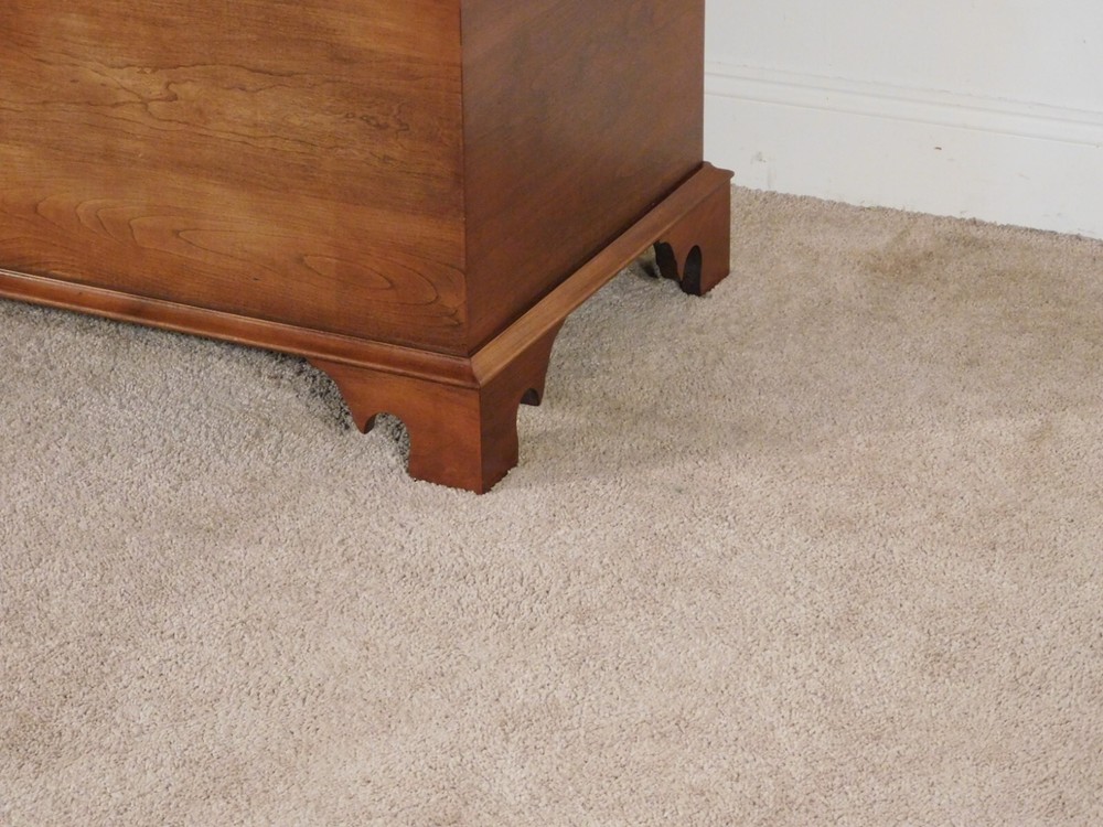 The Bartley Collection 1960s Solid Cherry Chippendale Blanket Chest ON HOLD
