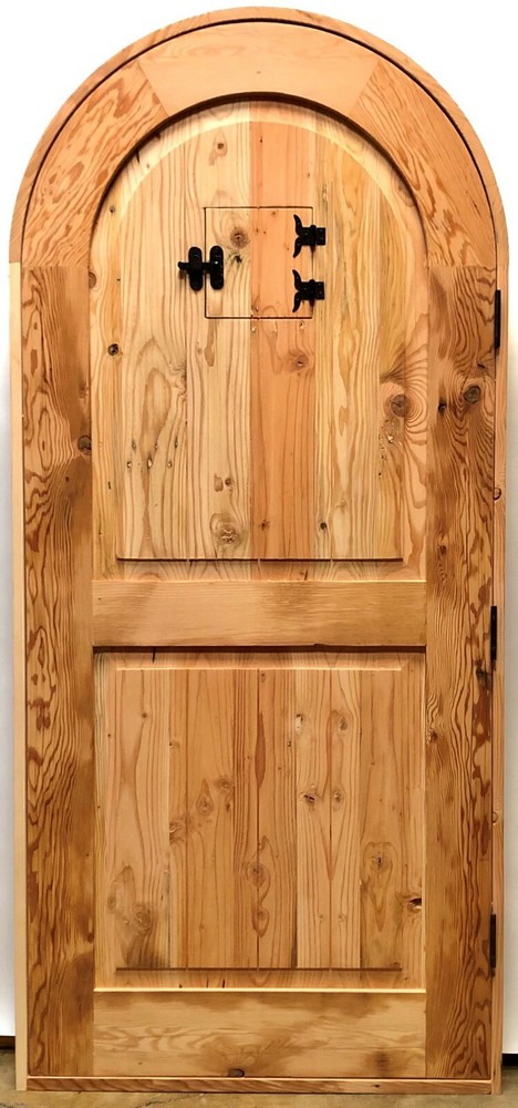 Rustic reclaimed solid old growth lumber Doug Fir wine room solid 2" thick DOOR