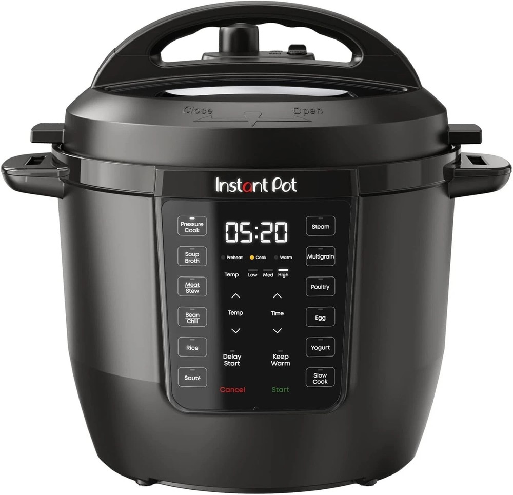 Programmable 6QT Pressure Cooker - Black