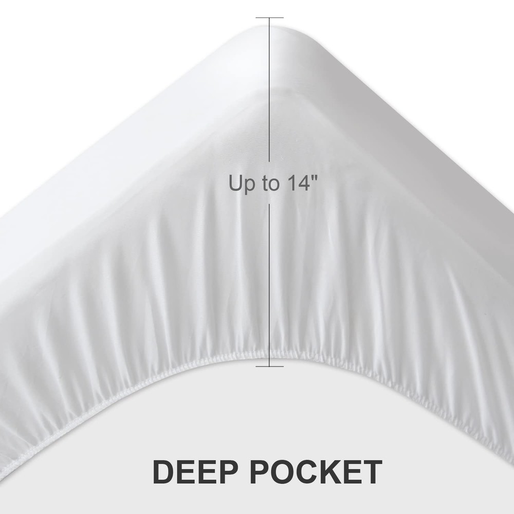 Full Size Mattress Protector Pad Waterproof Quilted, Breathable & Cooling Ful...