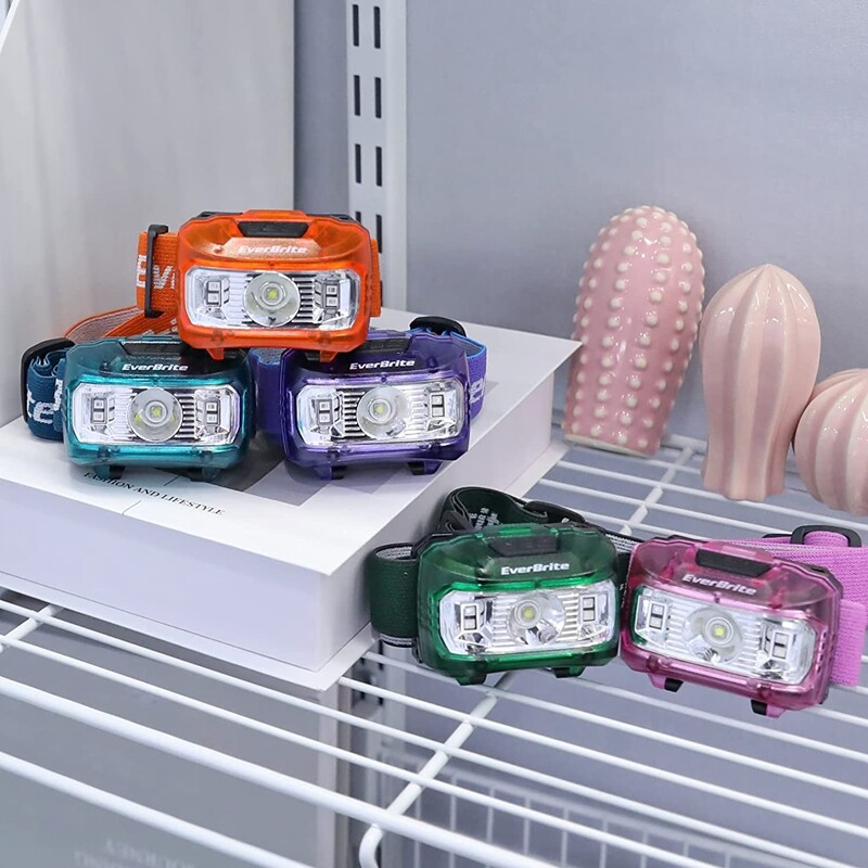 EverBrite Headlamp 5 Pack Kids Headlamp with Red Light & Memory Function 5 Modes