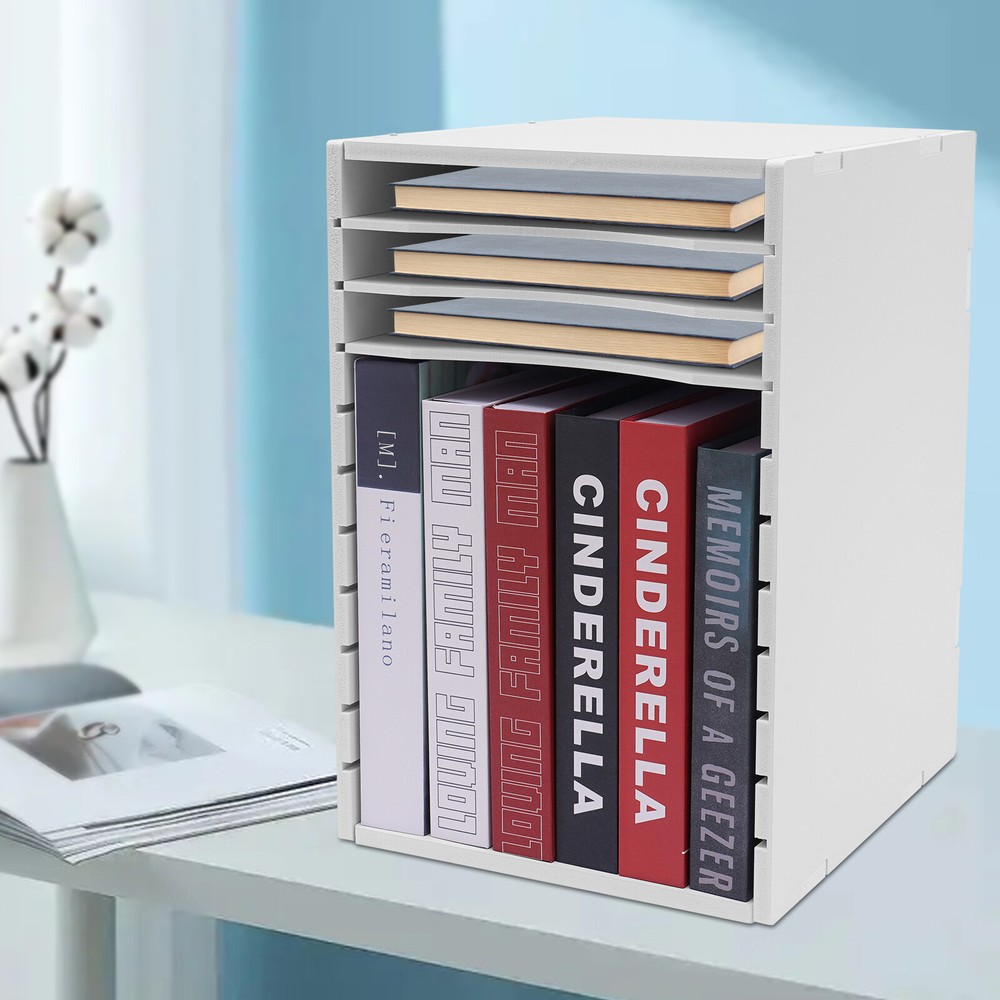 Sorter Vertical Desktop 11 Compartment Multi-functional Durable Laminate Finish