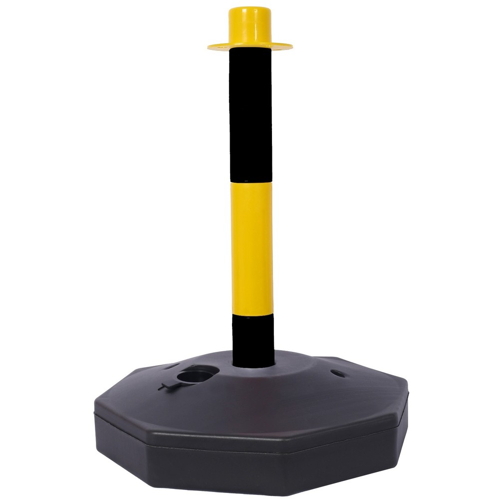 Traffic Delineator Cones 5Ft Chain Adjustable Barrier Crowd Control Y/B