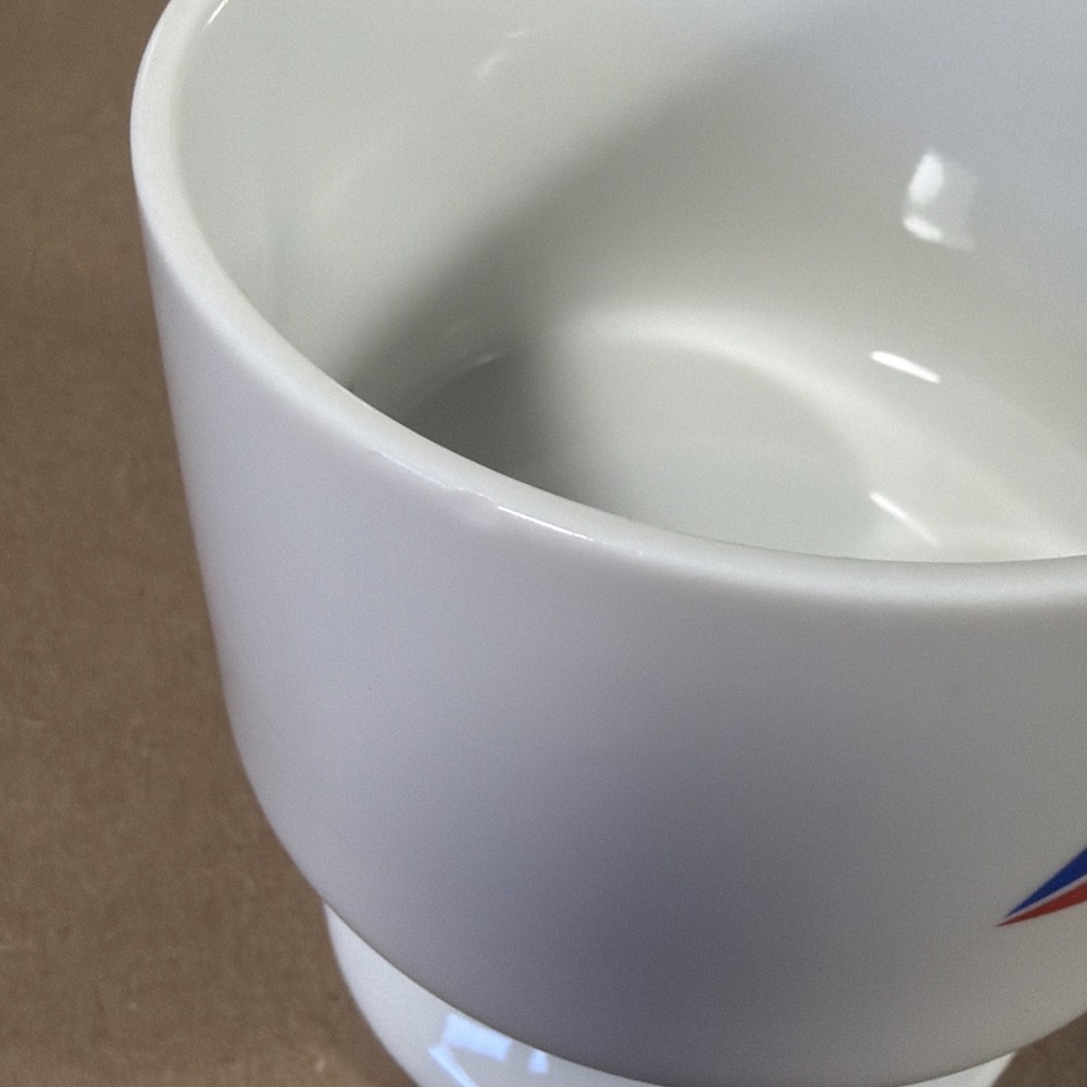 Vintage Delta Airlines First Class Footed COFFEE CUP White Ceramic