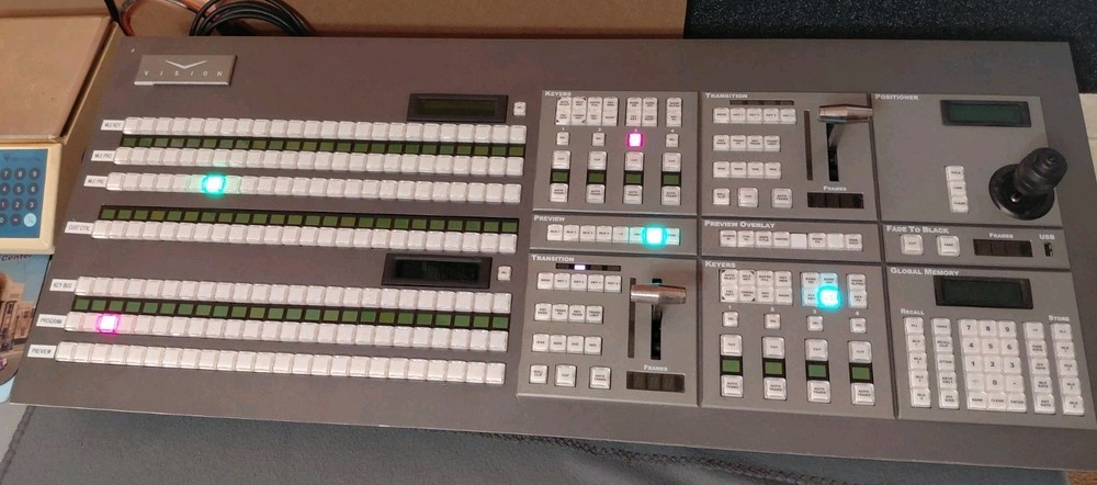 Ross Video Vision 2 Control Panel V2MP-001 - Powers On - Very Nice - UNTESTED