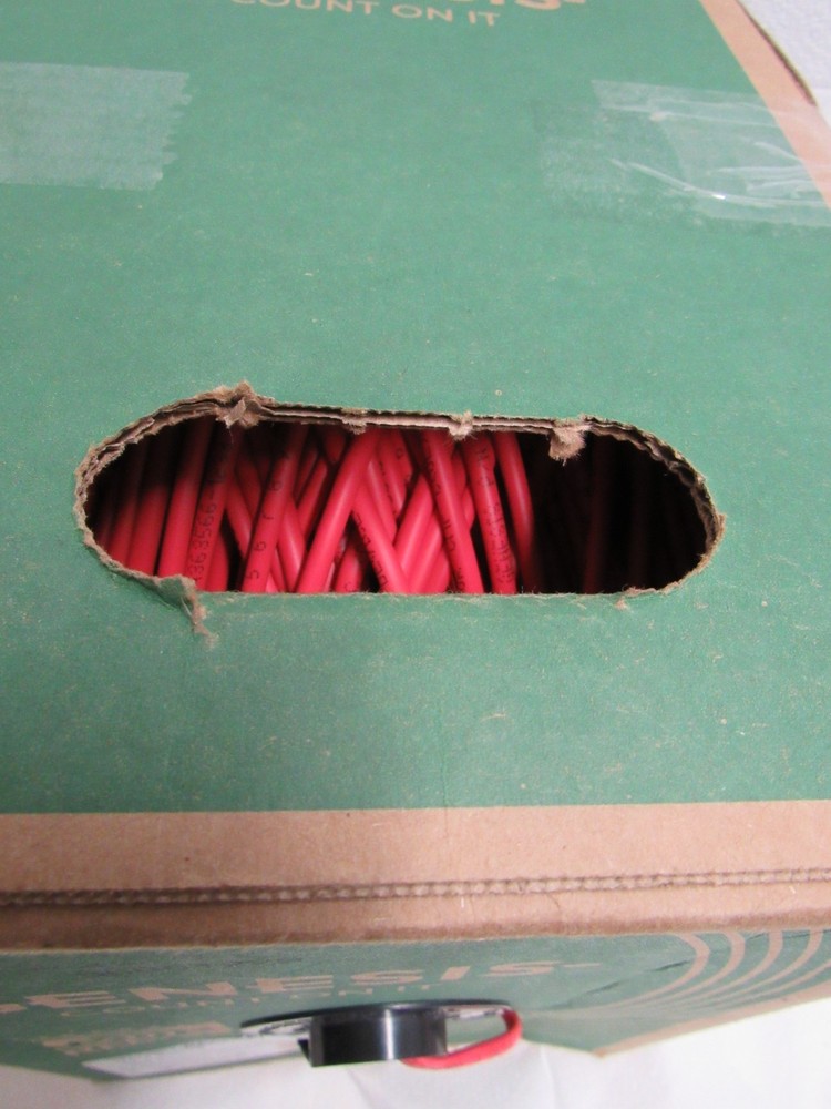 Genesis 45075504 18/4 Solid Plenum Fire Alarm Cable Red 500 Ft