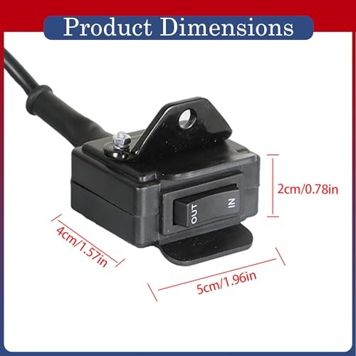 12V Winch Rocker Thumb Switch and Mounting Kit Replacement for 3000 2500