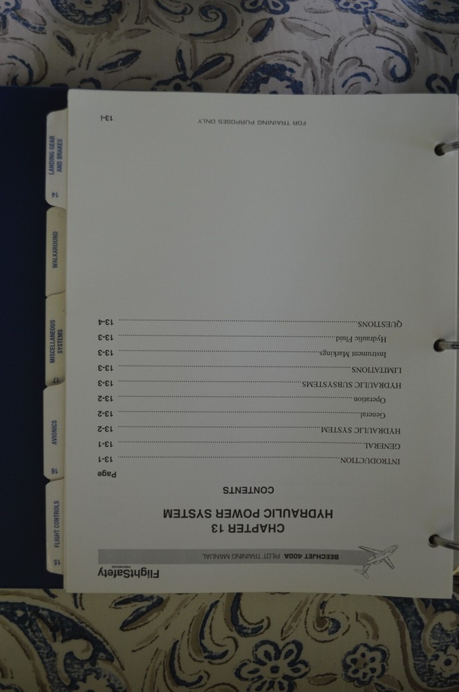 Beechjet 400A Pilot Training Manual, Vol. 2 Aircraft Systems