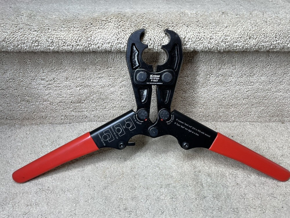 iCrimp F1807, 1/2" & 3/4" Pex Full Circle Crimp Tool