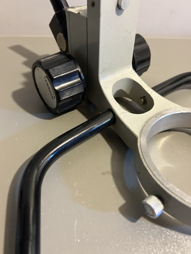 Zeiss Microscope Body Holder with Handles and Focus