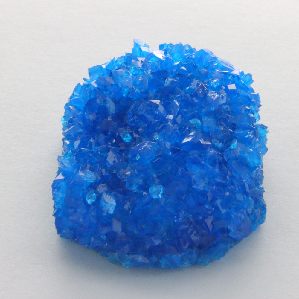 Blue CHALCANTHITE Lab created Display MINERAL from POLAND
