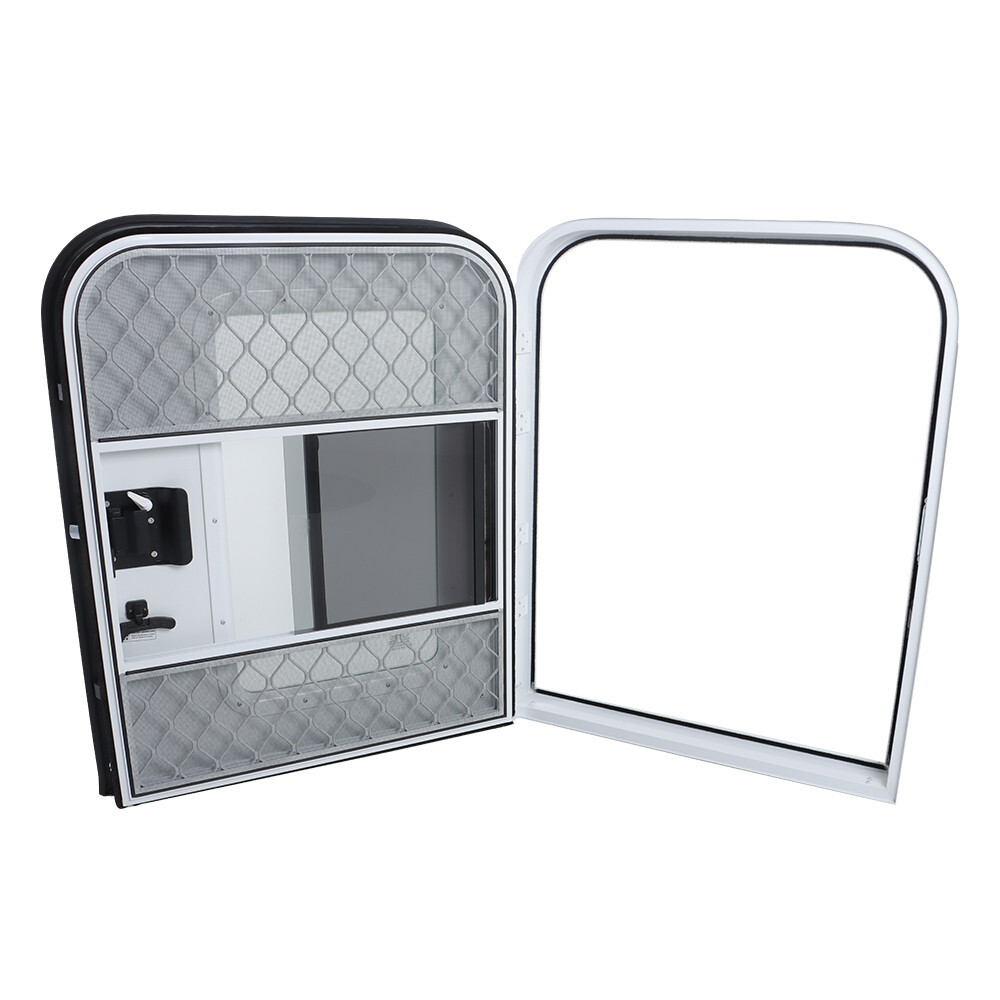 Passenger+Driver Side RV Camper Teardrop Trailer Door 23"~30"×32"~44" Entry Door