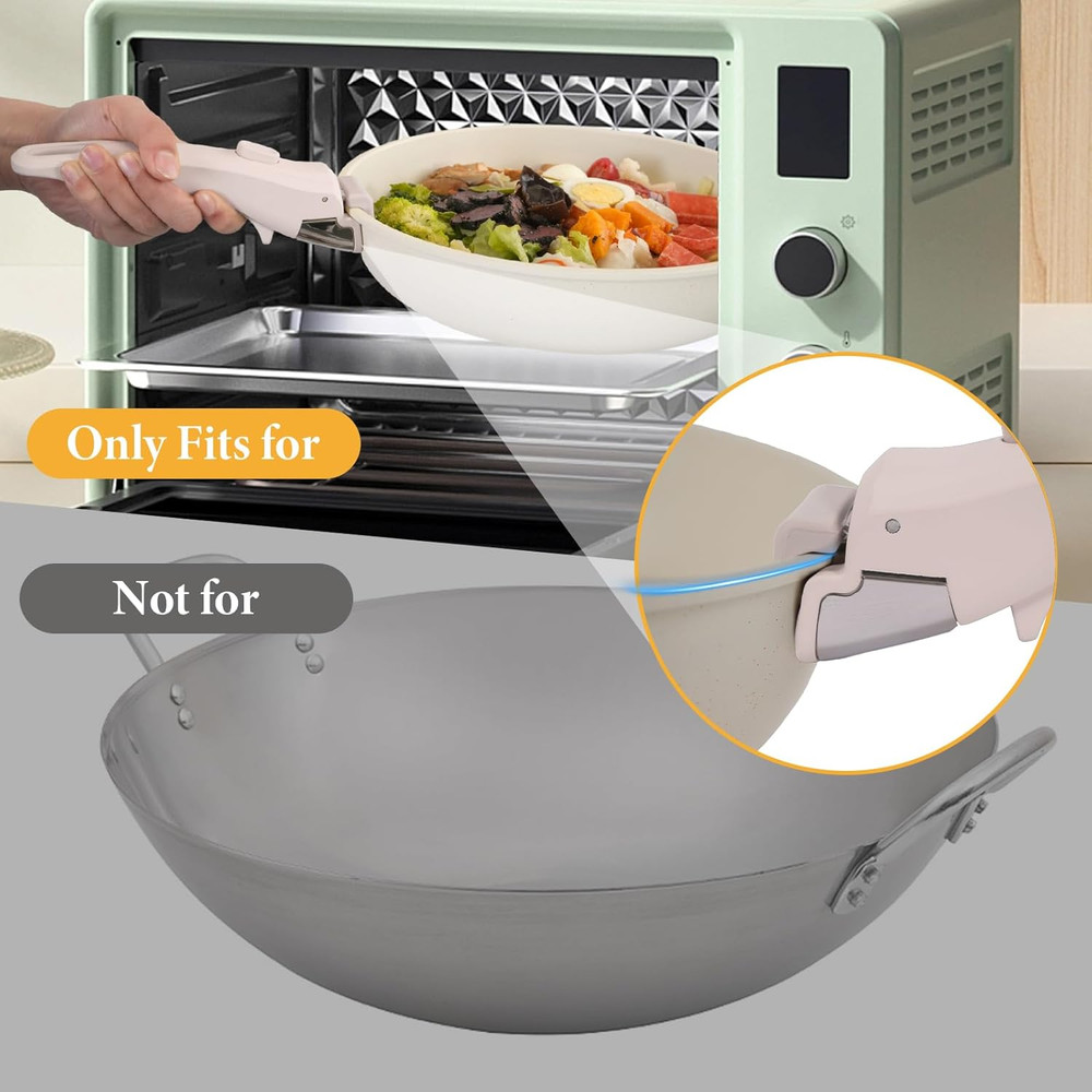Removable Pot Handle, Universal Pan Handle, Replacement for Pots and Pans, Fits