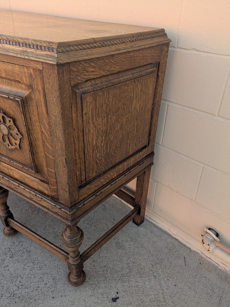Vintage Modern Regency Wood Console Media Entryway Sofa Sideboard Table