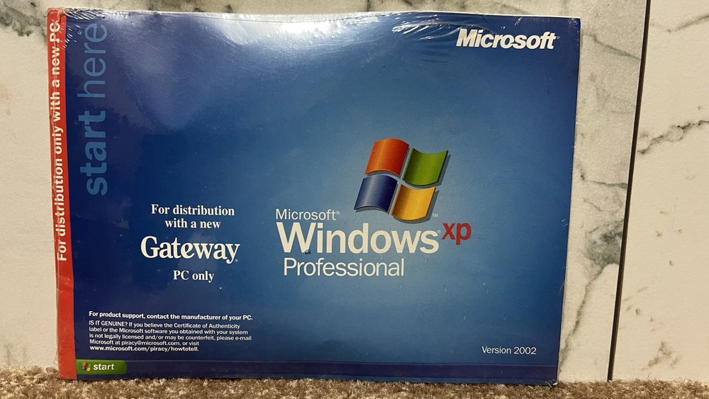 Microsoft Windows XP Professional Service Pack 1 - Version 1.0 - Gateway CD 2002