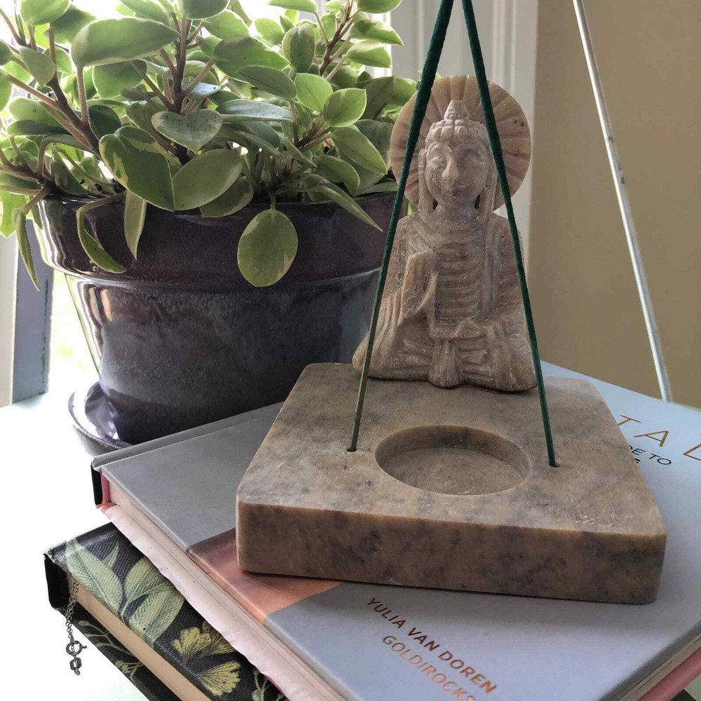 Soapstone Buddha Incense Burner