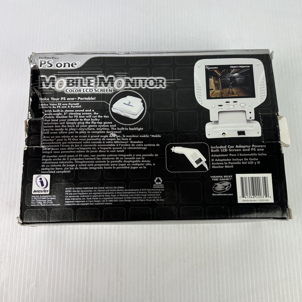 InterAct Mobile Monitor PS One With Box - Working with issues